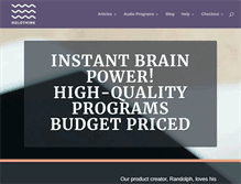 Tablet Screenshot of instantbrainpower.com